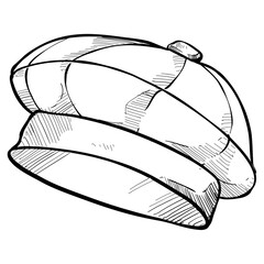 winter hats handdrawn illustration