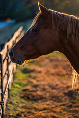 horses running on farm
