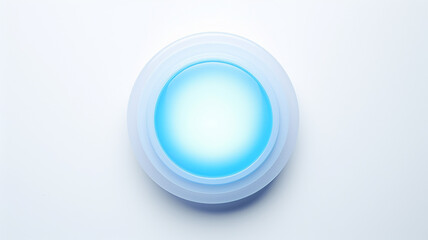 blue light luminescent button isolated on the background of computer graphics website design
