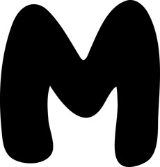 doodle alphabet M