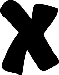doodle alphabet multiplication sign