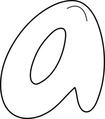 doodle alphabet lowercase a