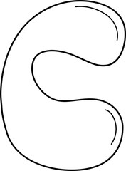 doodle alphabet uppercase c