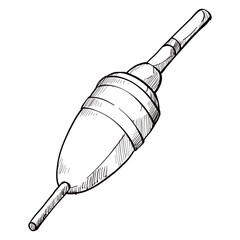 fishing float handdrawn illustration © nikagraphic