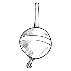fishing float handdrawn illustration © nikagraphic