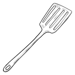 spatula handdrawn illustration