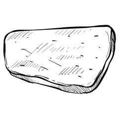 chicken meat handdrawn illustration