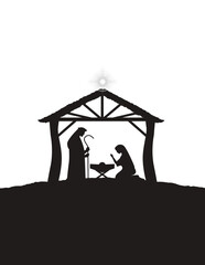 Nativity Christmas Baby Jesus Birth A King is Born Holiday Church Transparent Background PNG Illustration 