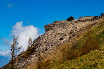 長野県上田市　秋の美ヶ原高原の風景　王ヶ頭　王ヶ鼻