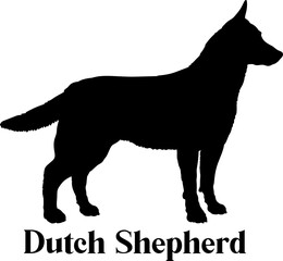 Dutch Shepherd. Dog silhouette dog breeds logo dog monogram logo dog face vector
SVG PNG EPS