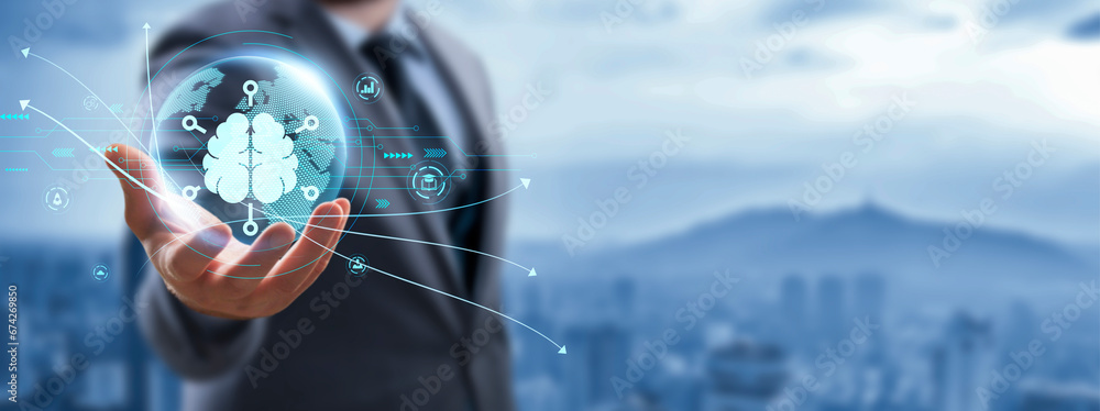 Poster shaping the business landscape with business intelligence bi. advanced analytics and big data insigh
