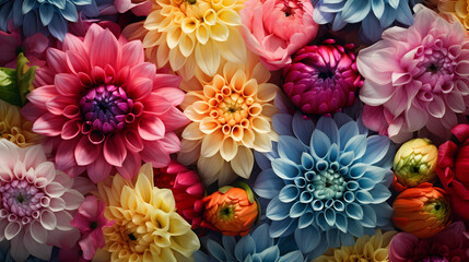 Colorful and fresh flower background