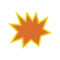 Obraz premium Comic shape illustration. Vector illustration.