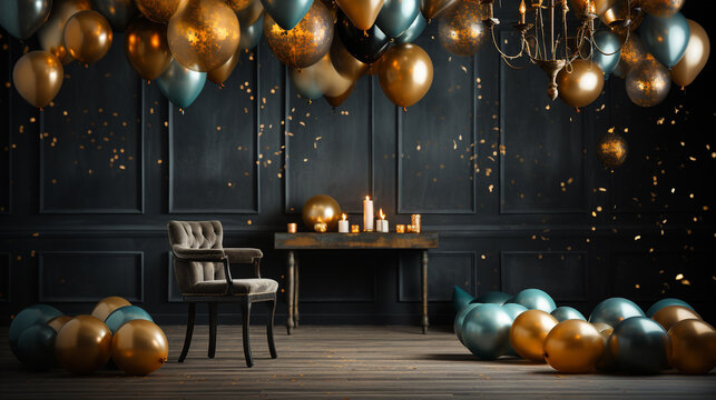 end of year party background