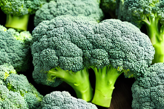 Broccoli is a green, cruciferous vegetable with a compact cluster of edible, small, tree-like florets.