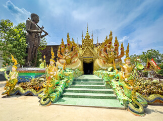 Wat Maneewong or Maniwong temple in Nakhon Nayok, Thailand