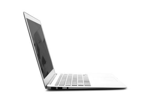 Computer laptop mockup with side view.png for design key visual