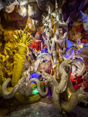 Naklejka premium Wat Maneewong or Maniwong temple in Nakhon Nayok, Thailand