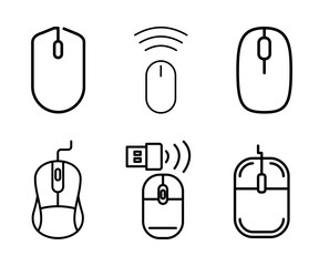 computer mouse icon. Illustration vector style.