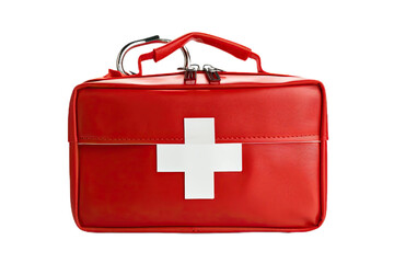 Obraz premium First Aid Kit with clipping path isolated on white background