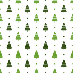 Pine Tree seamless pattern background.