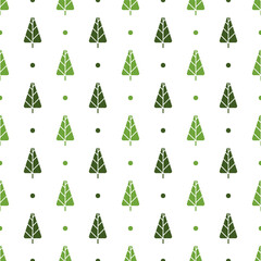 Obraz premium Pine Tree seamless pattern background.