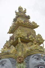 Fototapeta na wymiar thai style statue in bali indonesia 