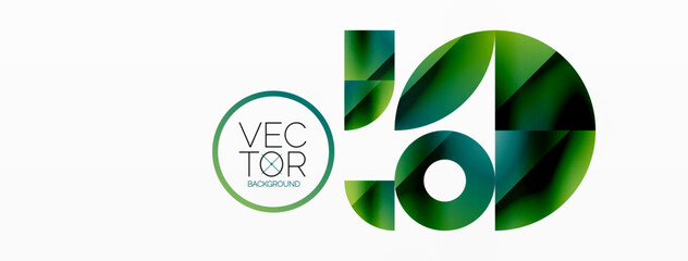 Vector background. Minimalist geometric backdrop adorned with circles and shapes. Abstract art inviting creativity for digital designs, presentations, website banners, social media posts