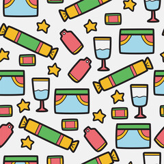Cartoon doodle gift pattern design