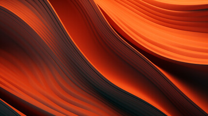 Abstract Orange Wave Wallpaper
