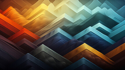 Abstract Minimalist Mountains Wallpaper