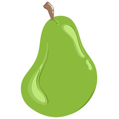 3D pear drawing