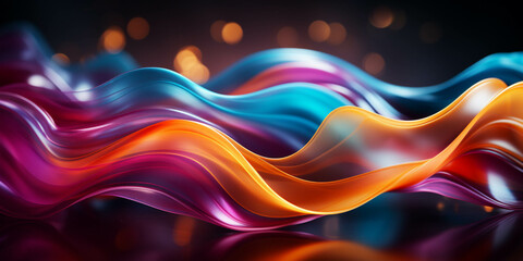 Vibrant color and particle-infused wallpaper, perfect for captivating visual storytelling on Adobe Stock Image. This dynamic wallpaper combines vivid hues with mesmerizing particles, offering versatil