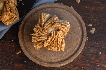 Pastelitos, an Argentine sweet that is part of traditional pastries. Made with fried dough and filled with sweet membrillo or sweet potato.