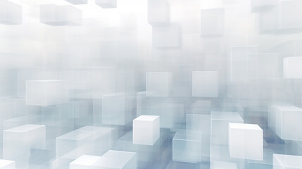 White color technology concept geometric square background. square 3d Modern Abstract white background design. Minimal geometric white light background abstract design.