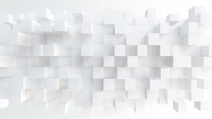 White color technology concept geometric square background. square 3d Modern Abstract white background design. Minimal geometric white light background abstract design. - obrazy, fototapety, plakaty