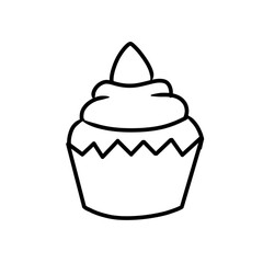 illustration of a cupcake