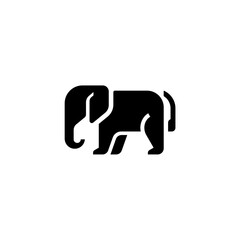 Fototapeta premium elephant icon illustration