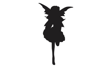 Fantasy - Pose of Fairy Silhouette