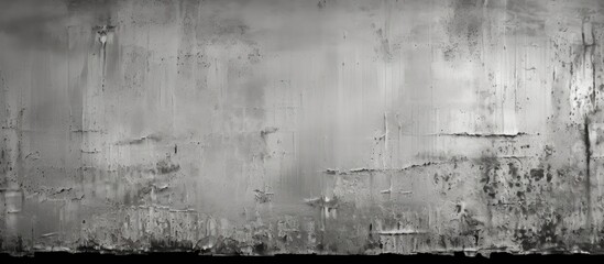 Grayscale and black and white background made of a sheet of steel that appears rusty