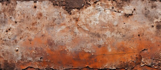 The texture of the steel background is characterized by the presence of rusty patches - obrazy, fototapety, plakaty