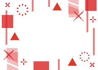 メンフィスデザイン　レッド