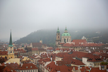 Obraz premium view of Prague from the height of Visegrad