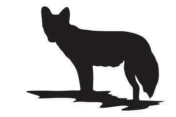 Animal - Pose Of Wolf Silhouette