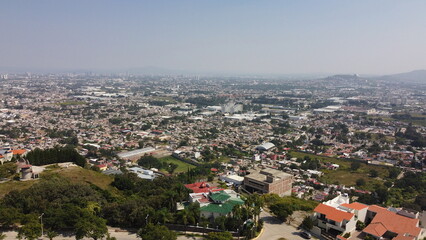 Obraz premium DRONE PHOTOGRAPHY OF BUGAMBILIAS CITY IN GUADALAJARA JALISCO