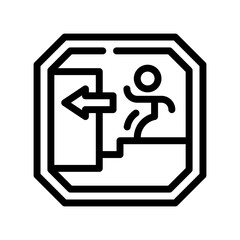 exit line icon