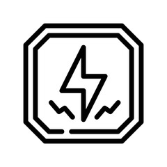 electricity line icon