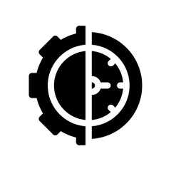 time management glyph icon