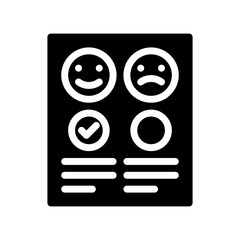 customer satisfaction glyph icon