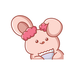Cute Bear Character Design Illustration